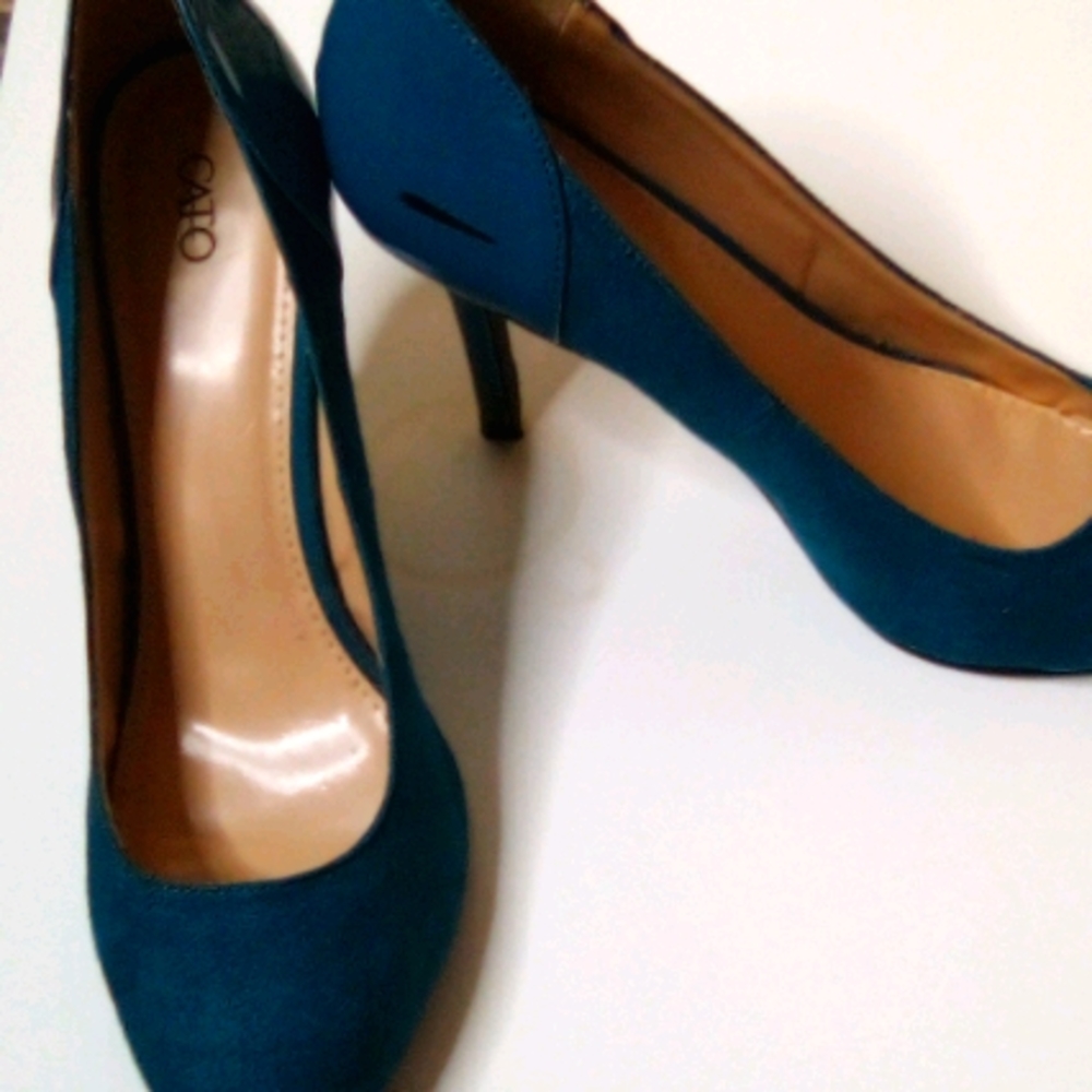 Teal CATO high heels